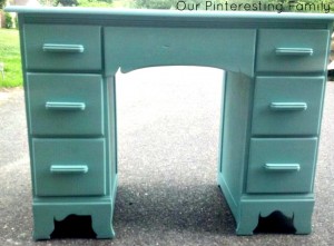blue desk