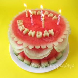 carved-watermelon-birthday-cake-summer-party-food