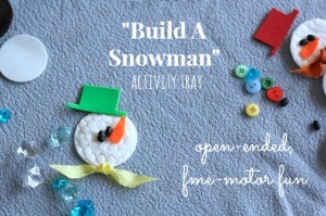 Build a Snowman Activity Tray