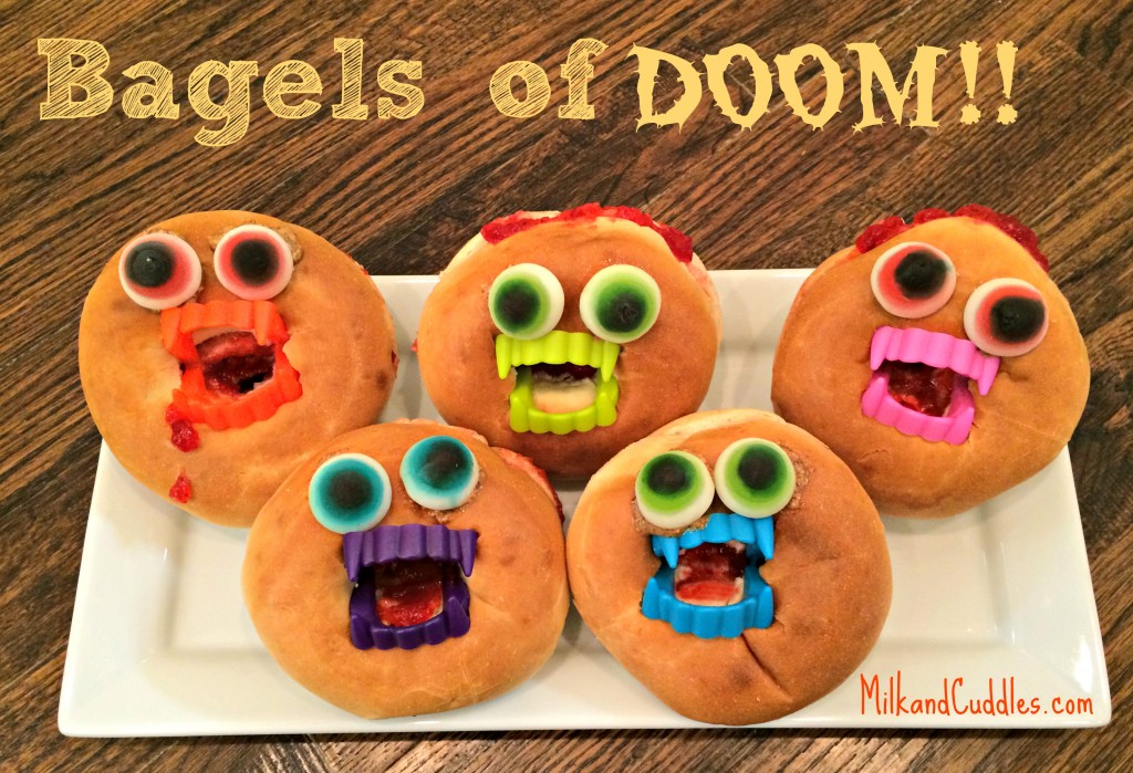 Halloween Bagels