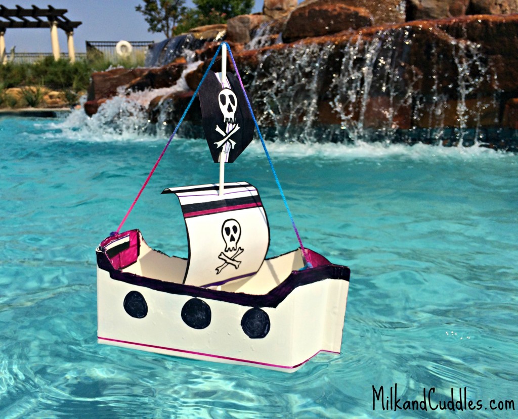 how to make a floating pirate ship