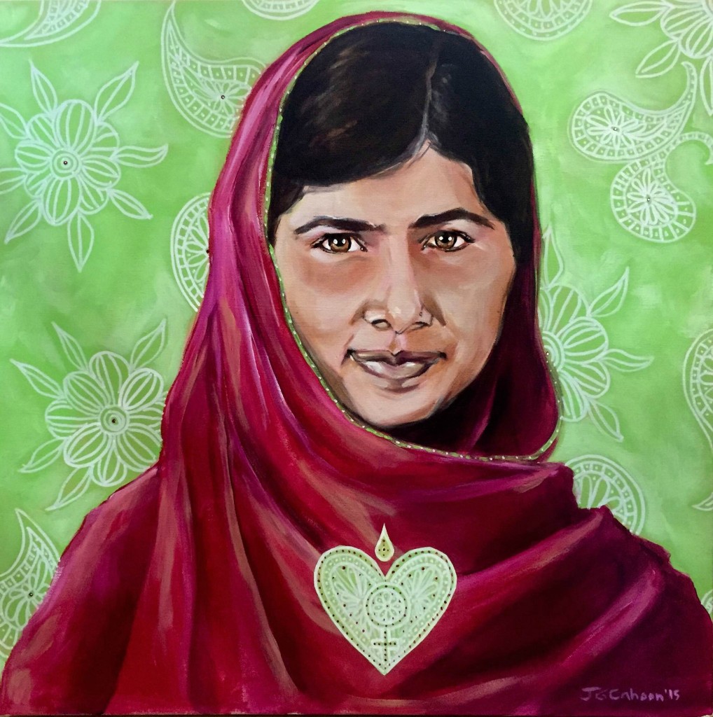 Malala Painting by J Cahoon