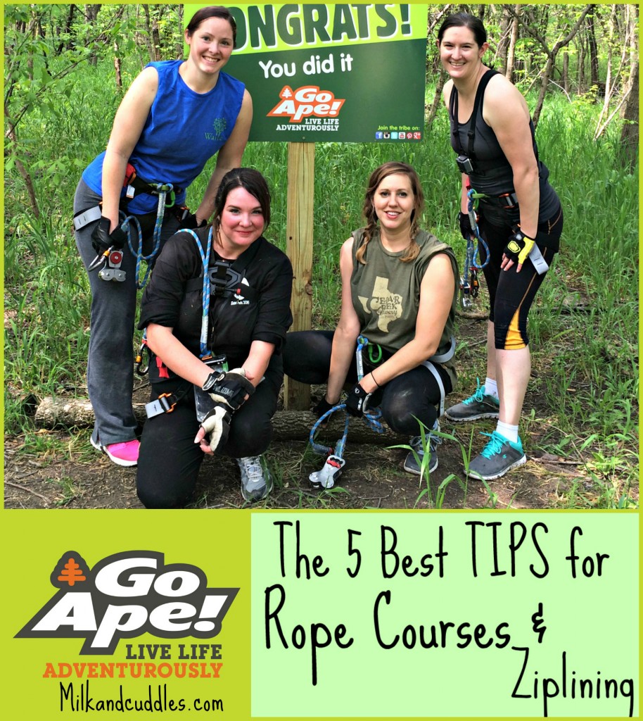 Tips for rope courses and ziplines